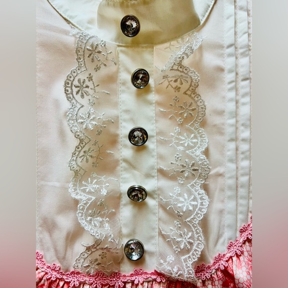 Bodyline Sweet Lolita Pink Floral OP Dress 2L Harajuku J-Fashion Kawaii 2011 New - Picture 3 of 14